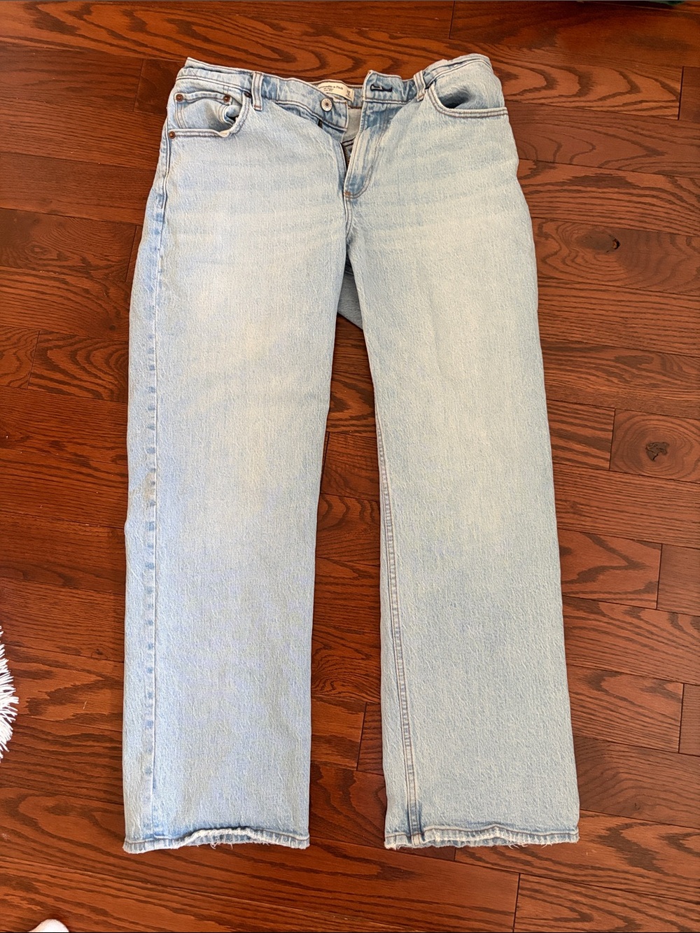 Abercrombie & Fitch Light Wash Straight-Leg Women's Jeans